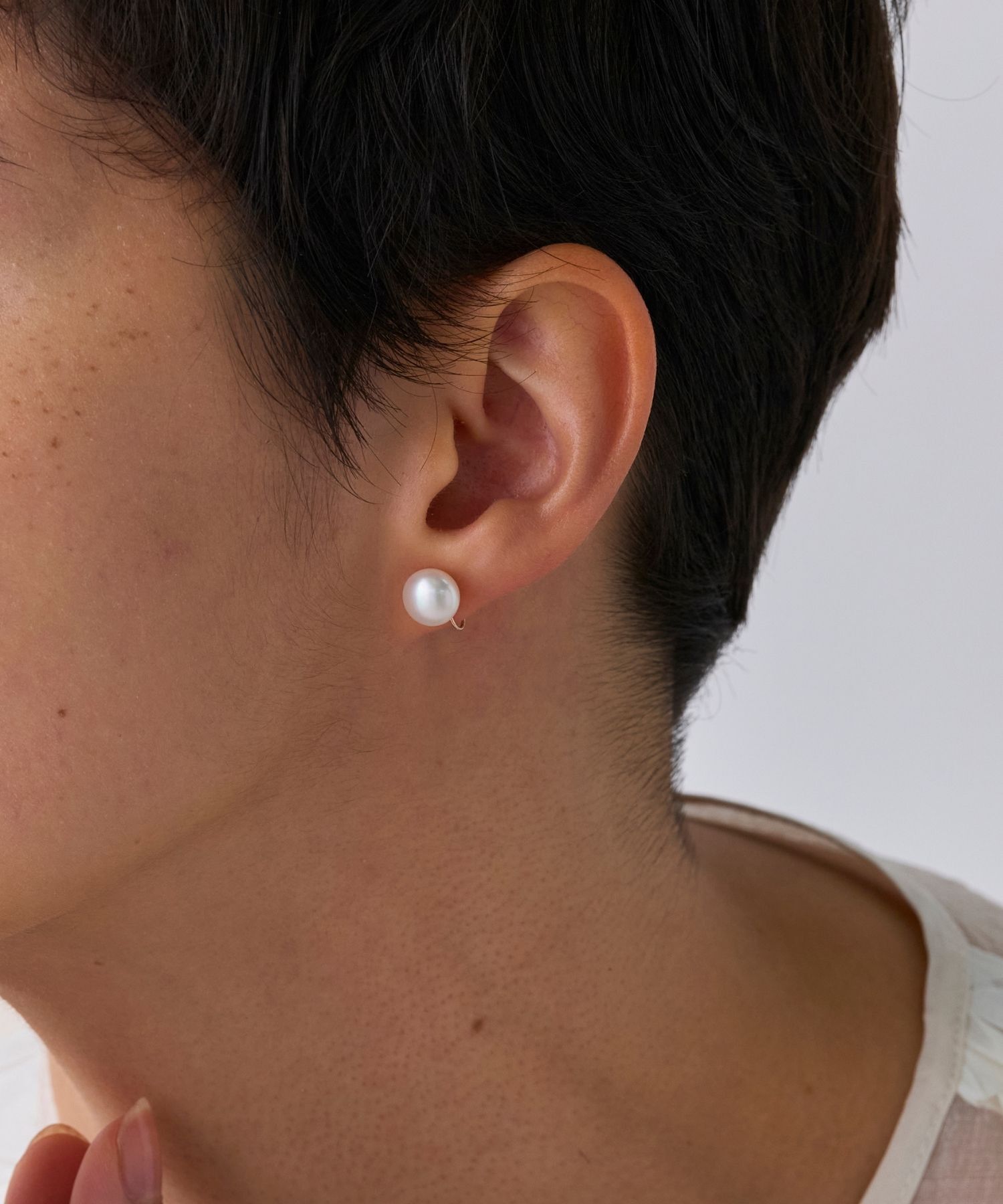 JUPITER「【シリーズ累計販売 1000点突破！】【K10PG】2way淡水パール&times;バーイヤリング/リバーシブル」|イヤリング|