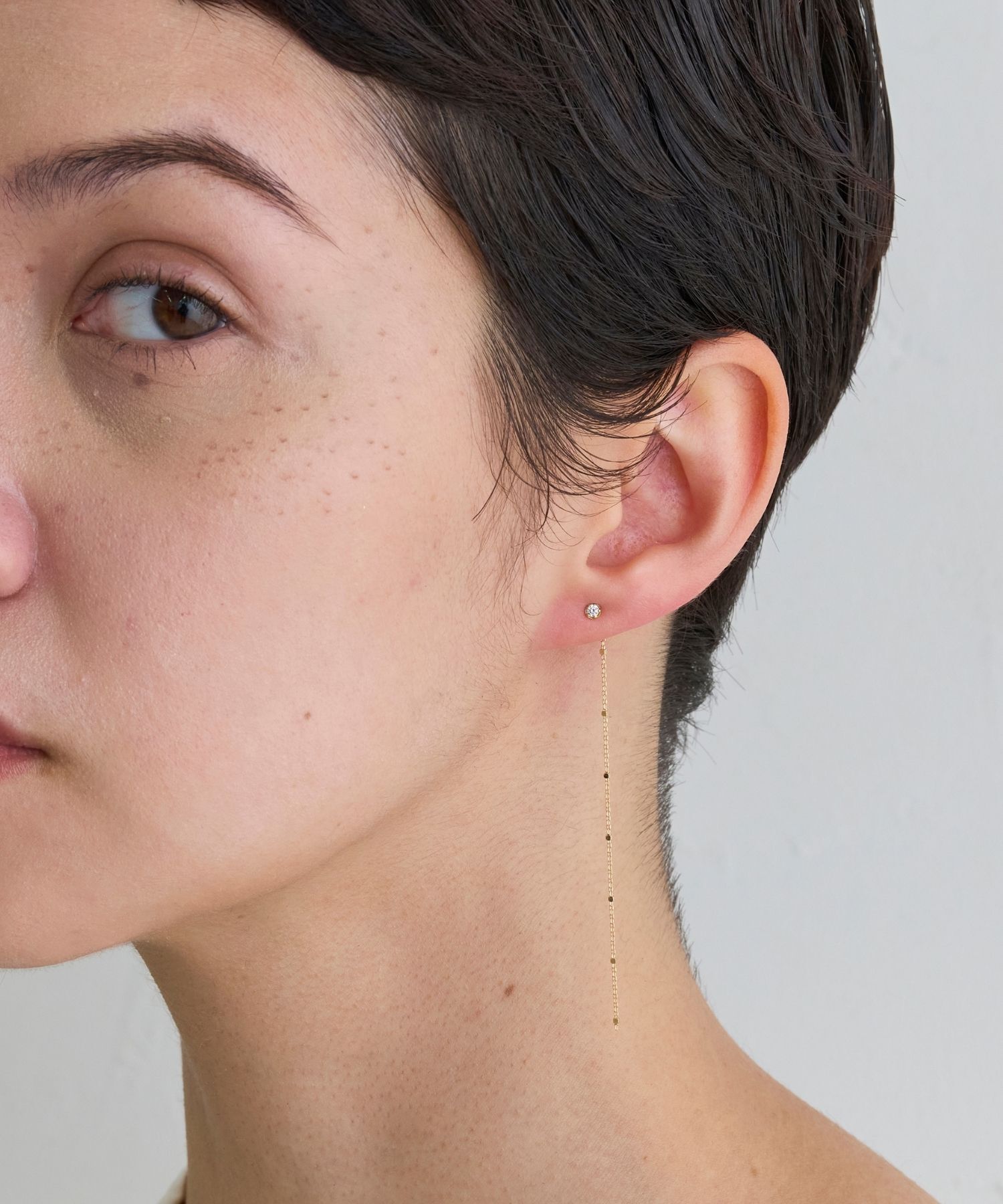 JUPITER「【片耳/K18】ダイヤモンドピアス」|ピアス|