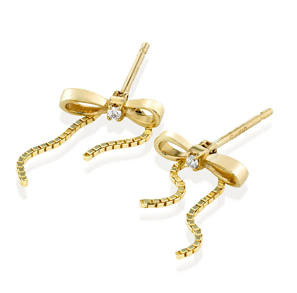 STAR JEWELRY「【Winter限定】 INFINITY BOW」|ピアス|