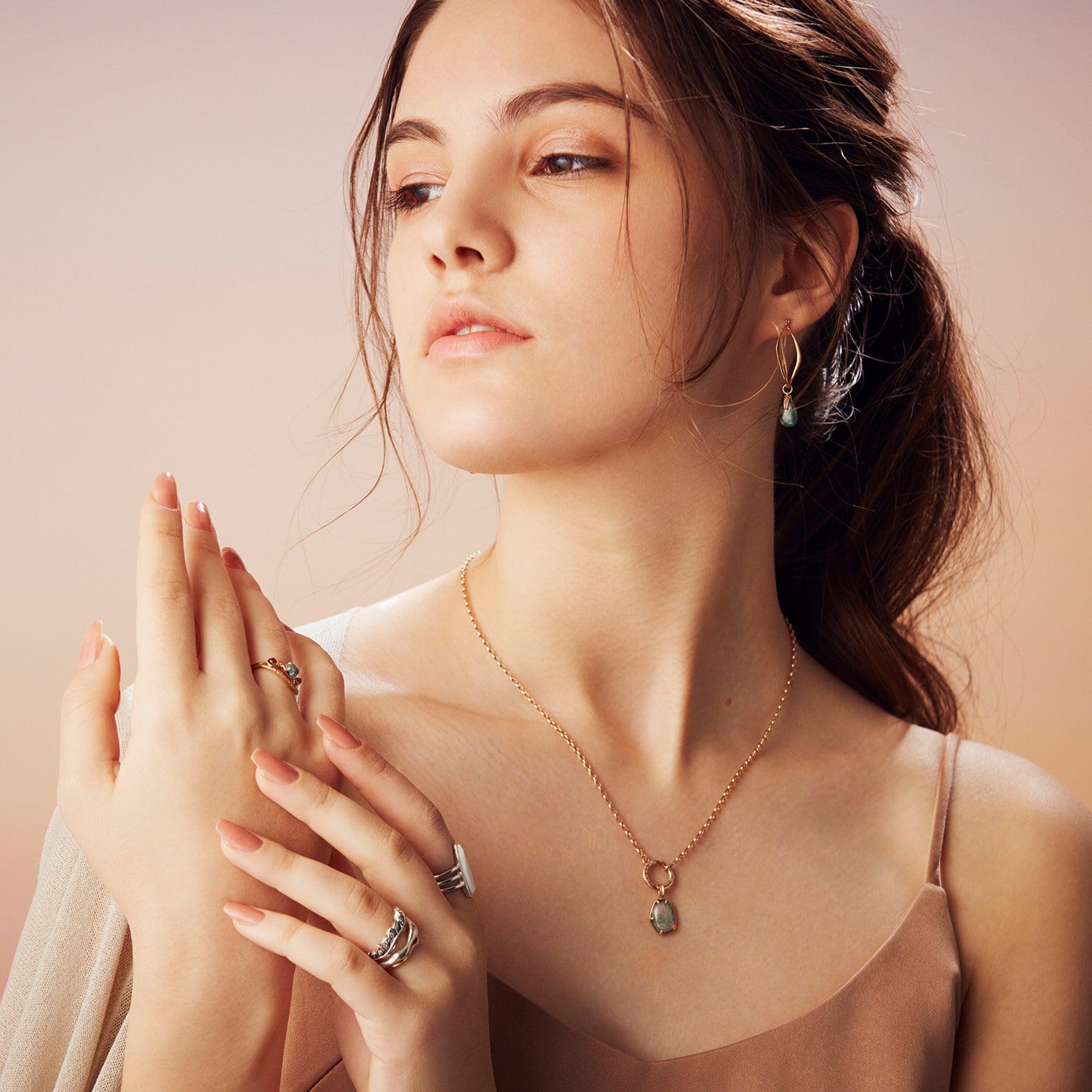 agete「K10ネックレス」|ネックレス|