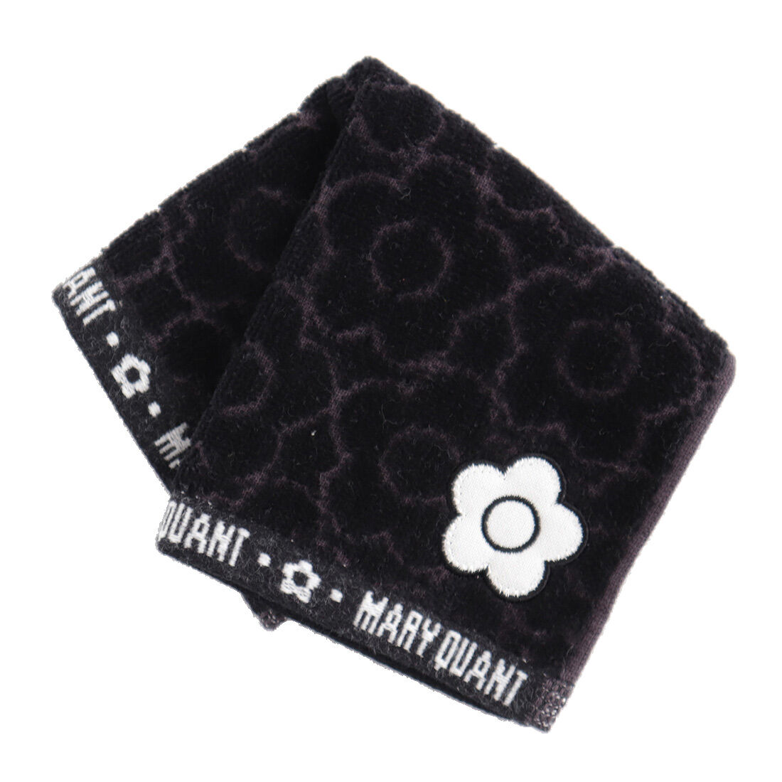  「MARY QUANT ミニタオルハンカチ＜デイジー＞」|タオル|ブラック