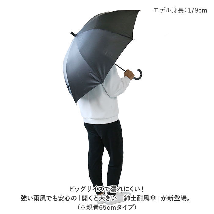 BACKYARD FAMILY「傘 メンズ 65 センチ 通販 雨傘 紳士傘 かさ アンブレラ 耐風傘 長傘 ジャンプ傘」|傘|