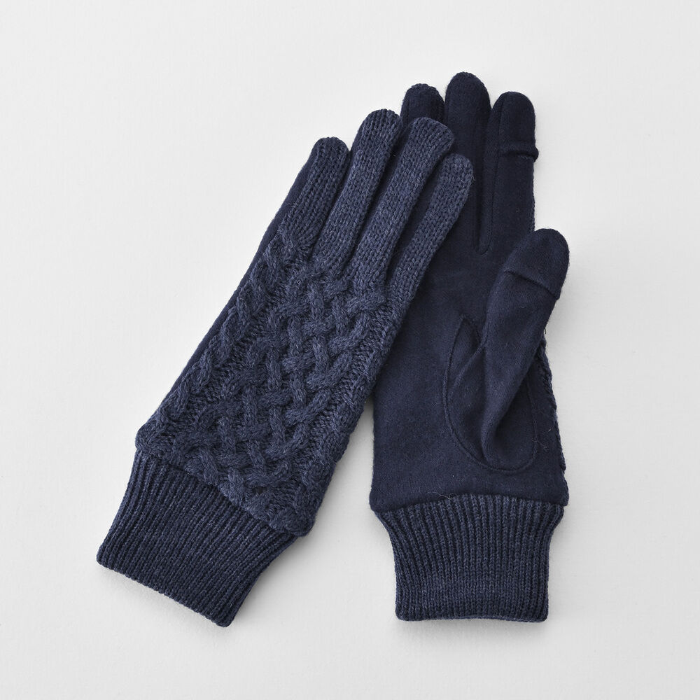 BACKYARD FAMILY「クロダ 手袋 レディース 通販 グローブ 手ぶくろ スマートフォン対応 スマホ 対応」|手袋|ブルー1