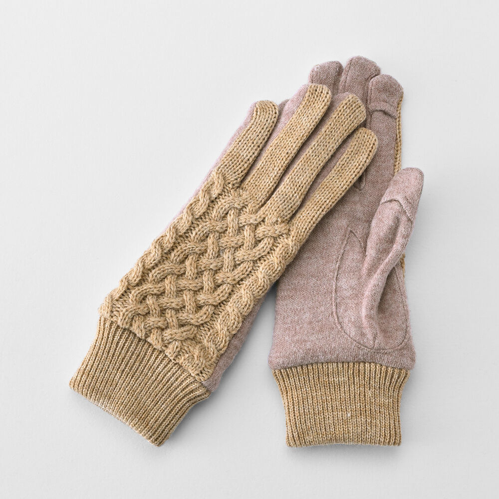 BACKYARD FAMILY「クロダ 手袋 レディース 通販 グローブ 手ぶくろ スマートフォン対応 スマホ 対応」|手袋|ベージュ1