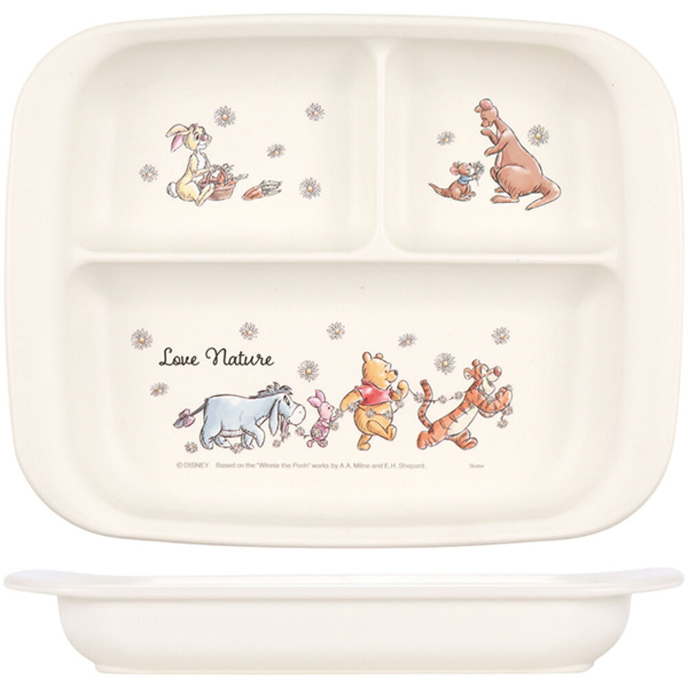 BACKYARD FAMILY「ベビー食器 キャラクター ランチプレート 通販 赤ちゃん 食器 仕切り皿 皿 お皿 すくいやすい」|その他ベビー用品|ホワイト2