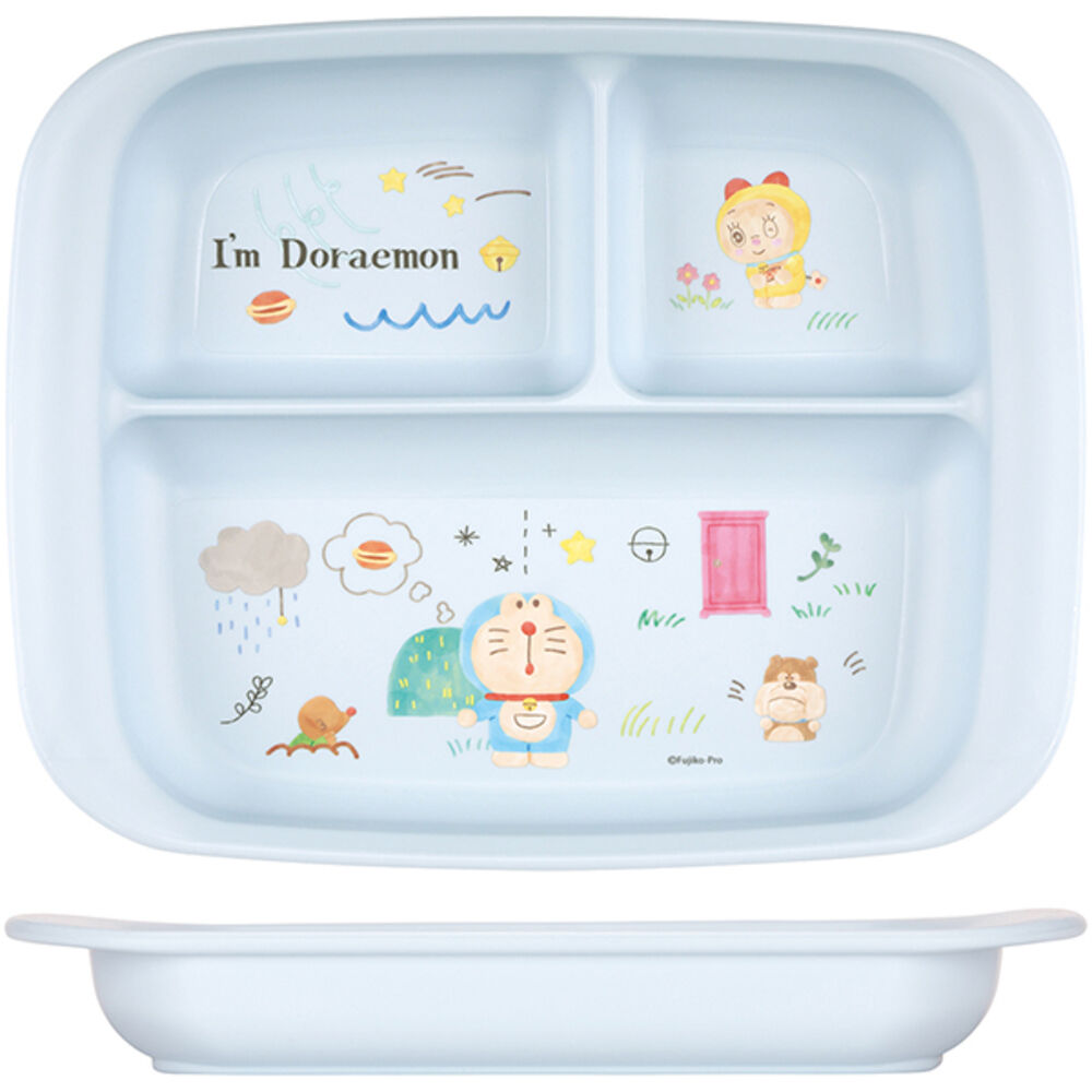 BACKYARD FAMILY「ベビー食器 キャラクター ランチプレート 通販 赤ちゃん 食器 仕切り皿 皿 お皿 すくいやすい」|その他ベビー用品|ブルー1