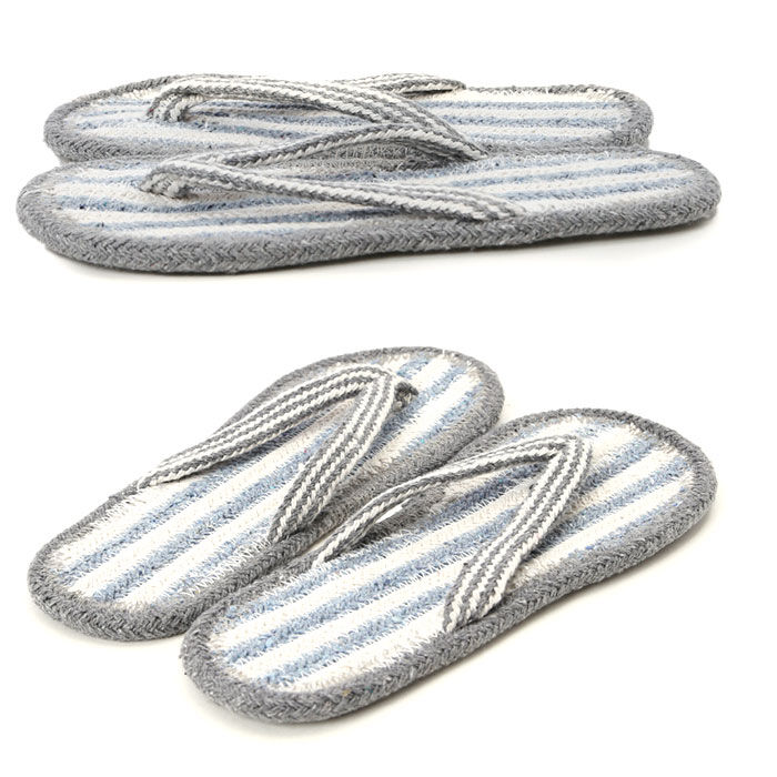 BACKYARD FAMILY「ルームサンダル 鼻緒 通販 サンダル 室内 室内履き 草履 リサイクルコットンサンダル レディース」|ルームシューズ|