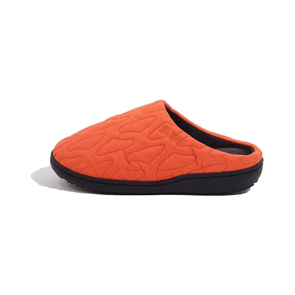 BACKYARD FAMILY「SUBU スブ サンダル 冬 通販 冬用サンダル 暖かいサンダル スリッパ スリッポン 外履き」|サンダル|オレンジ1
