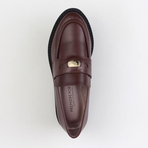 銀座かねまつ「AF255193STEDBR 【本革】【PREMIERE PORTE】コインローファー」|モカシン|