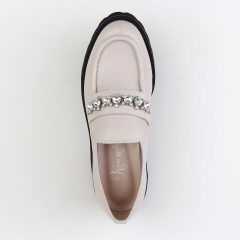 銀座かねまつ「RMJZ2556STELGY 【本革】【Eウィズ】ビジュ―ローファー」|ローファー|