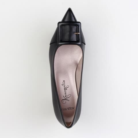 銀座かねまつ「LSDT2555SHPENABLK 【本革】【防水】アクアベルパンプス」|パンプス|