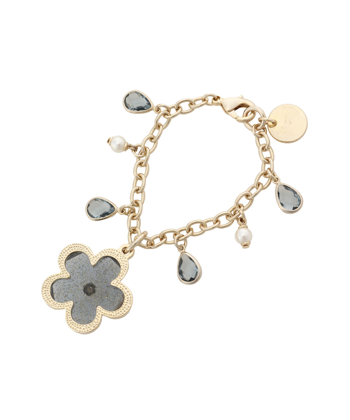 Samantha Thavasa「クリアラメフラワーバッグチャーム」|チャーム・キーホルダー|