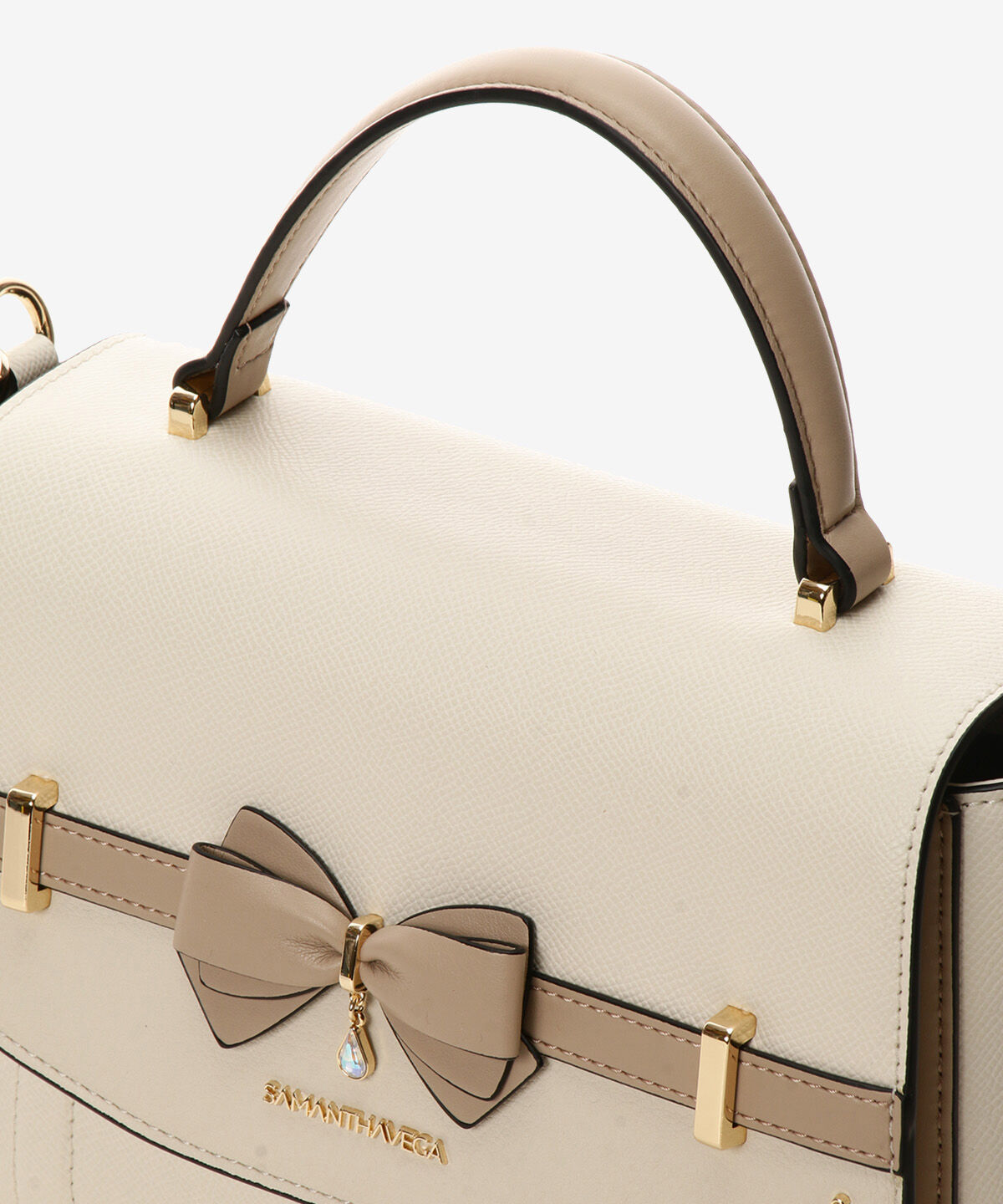 Samantha Vega「バイカラーアクセントリボンショルダーバッグ」|ショルダー・メッセンジャー|