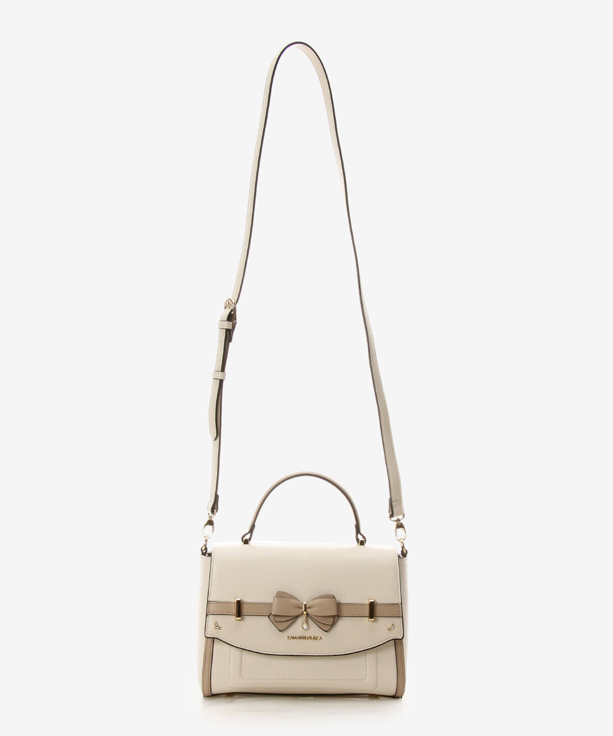Samantha Vega「バイカラーアクセントリボンショルダーバッグ」|ショルダー・メッセンジャー|