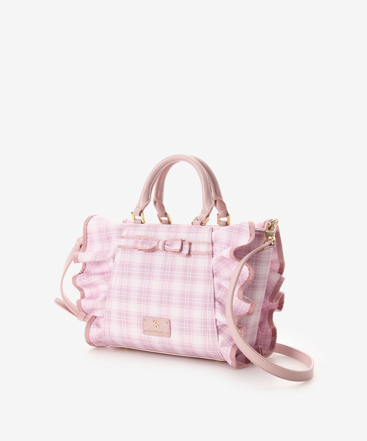 Samantha Vega「チェックリボンフリルハンドバッグ（小）」|ハンドバッグ|