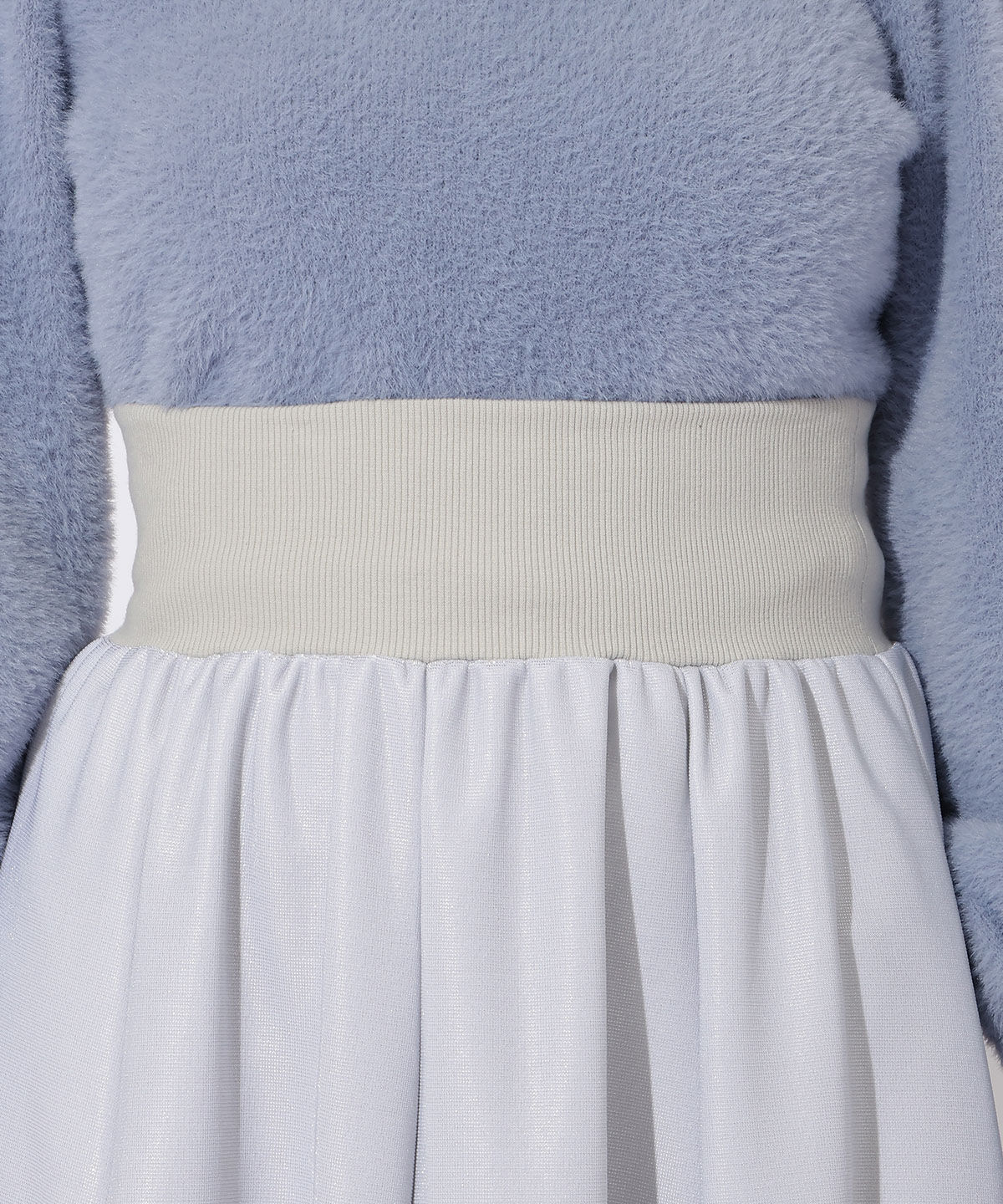 アンドクチュール「ラメデザイン8枚ハギスカート」|フレア|