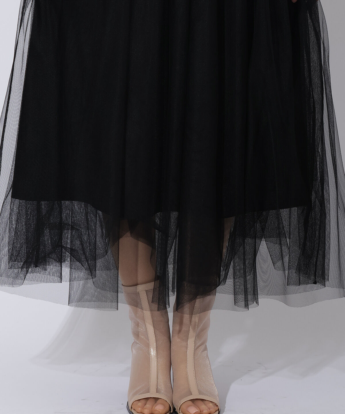 アンドクチュール「レイヤードチュールドッキングワンピース」|ワンピース|