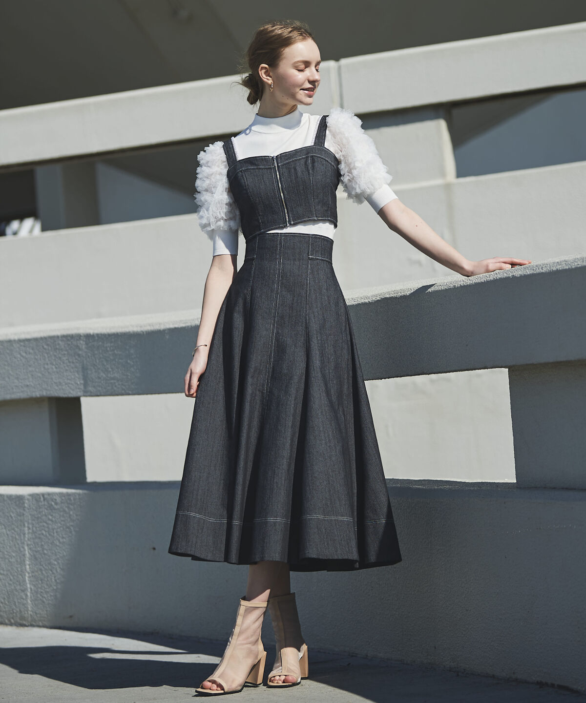 アンドクチュール「2wayデニムセットアップ」|ワンピース|