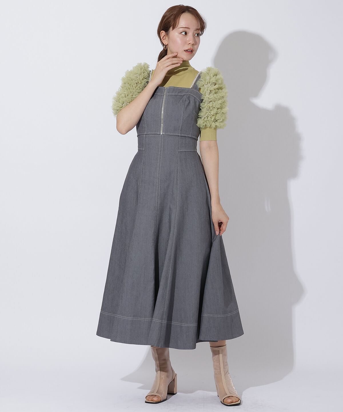 アンドクチュール「2wayデニムセットアップ」|ワンピース|