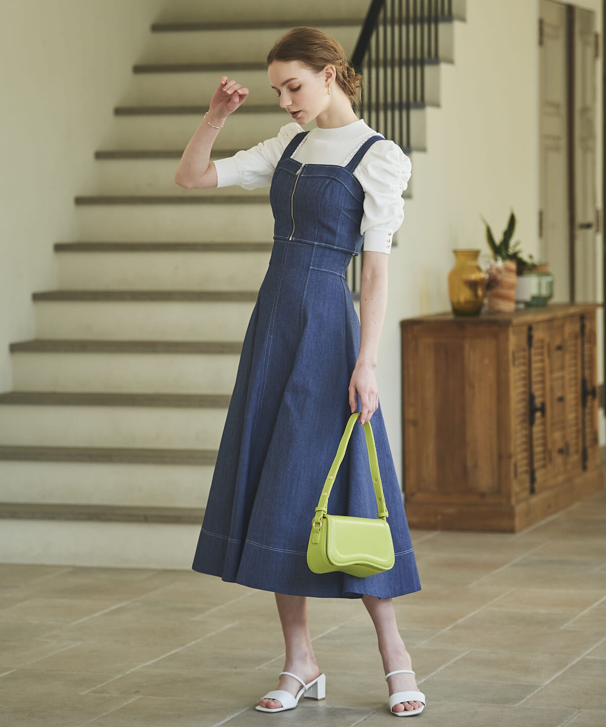 アンドクチュール「2wayデニムセットアップ」|ワンピース|