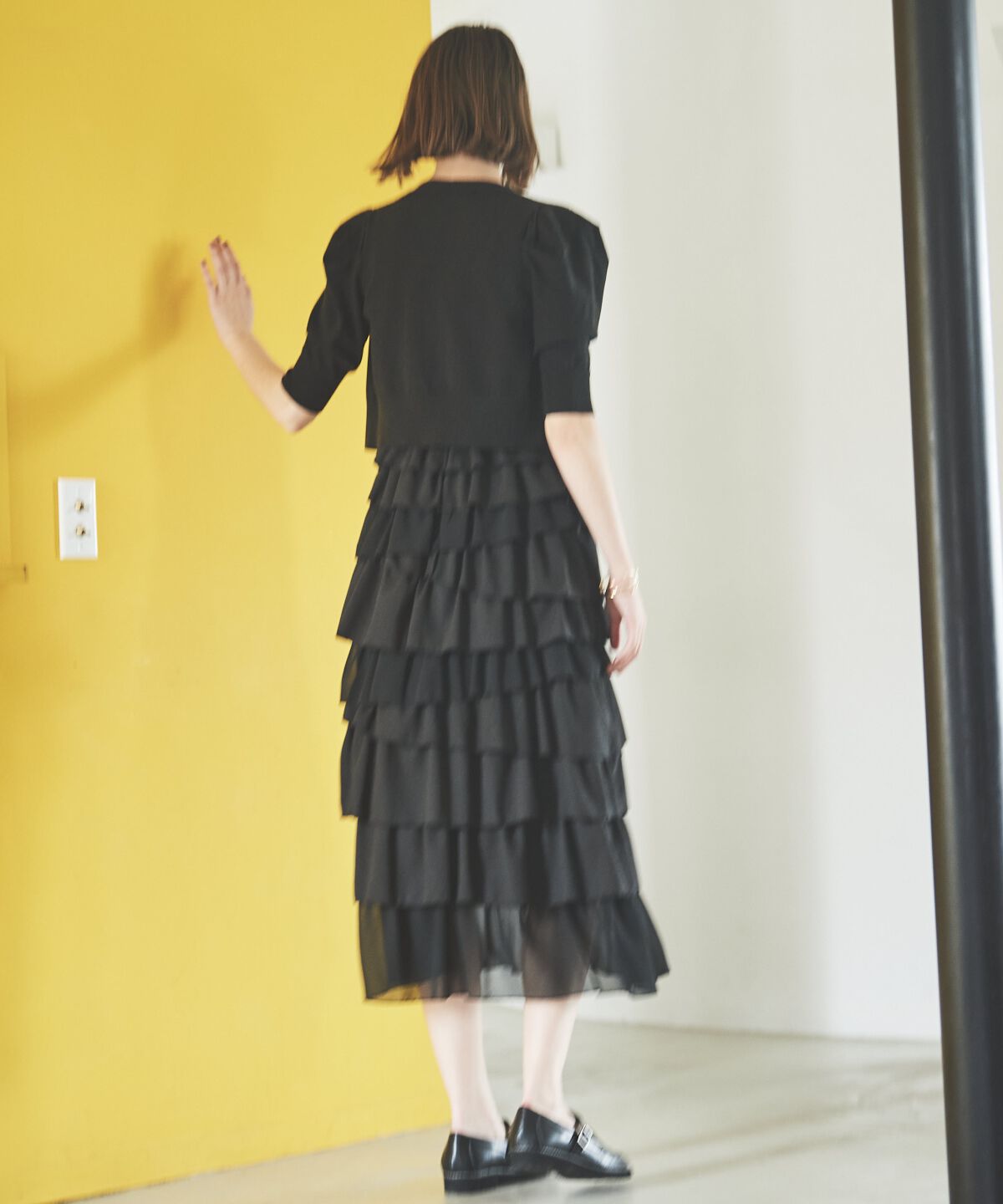 アンドクチュール「10段ティアードジャンスカ」|ジャンパースカート|