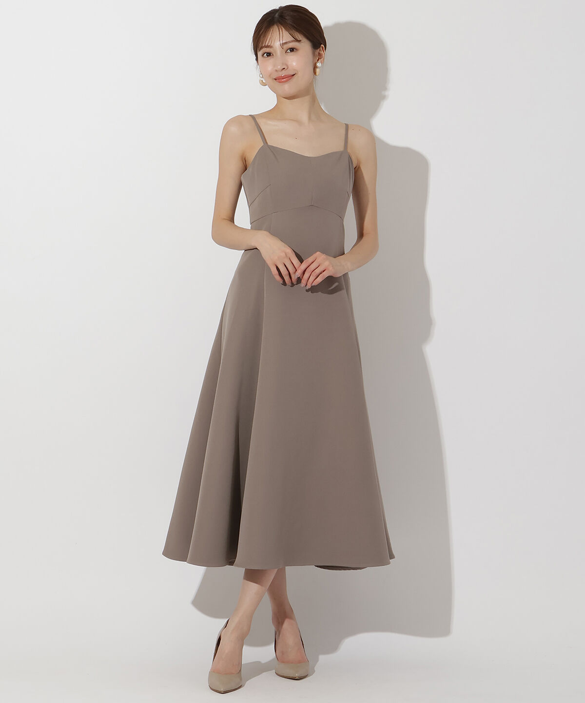 アンドクチュール「ラメフラワーチュールレイヤードドレス」|ドレス|