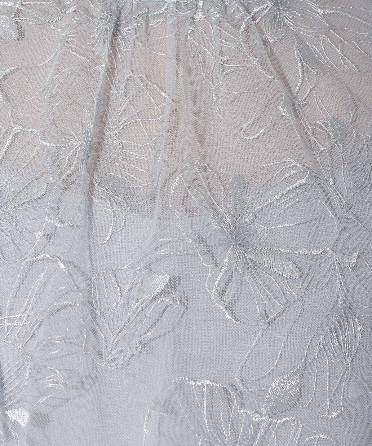 アンドクチュール「ラメフラワーチュールレイヤードドレス」|ドレス|