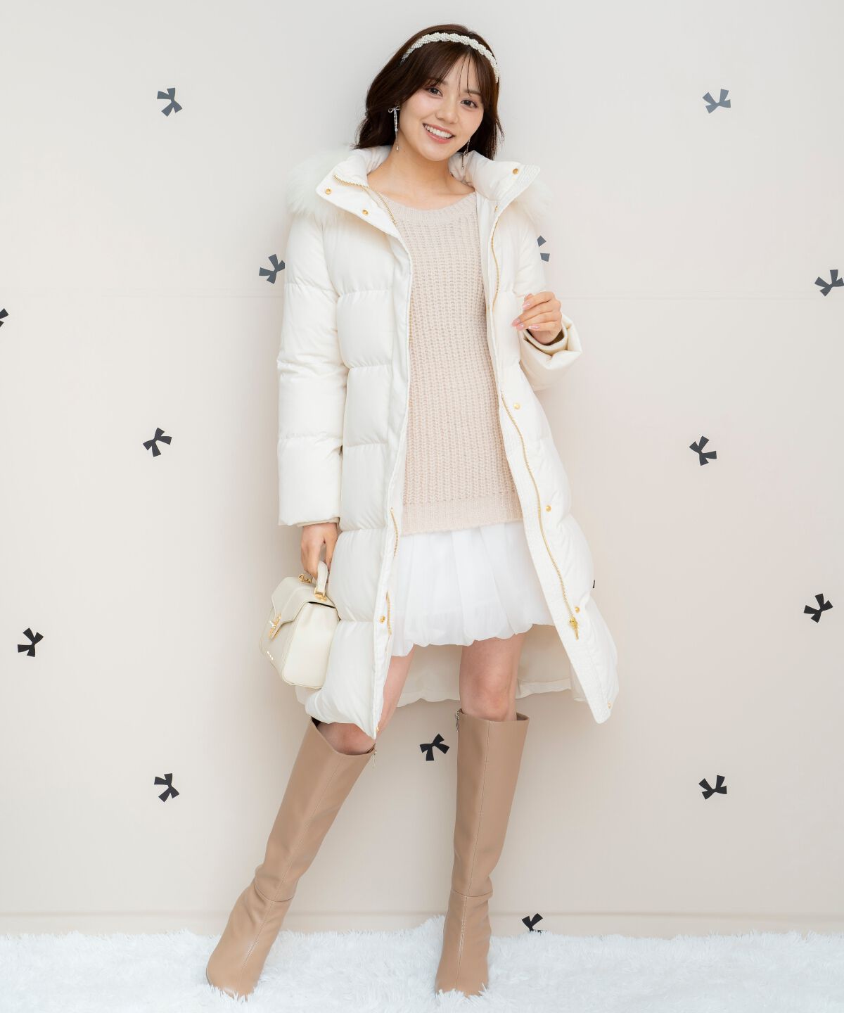 WILLSELECTION「FOXファー付きロングダウン」|ダウン|