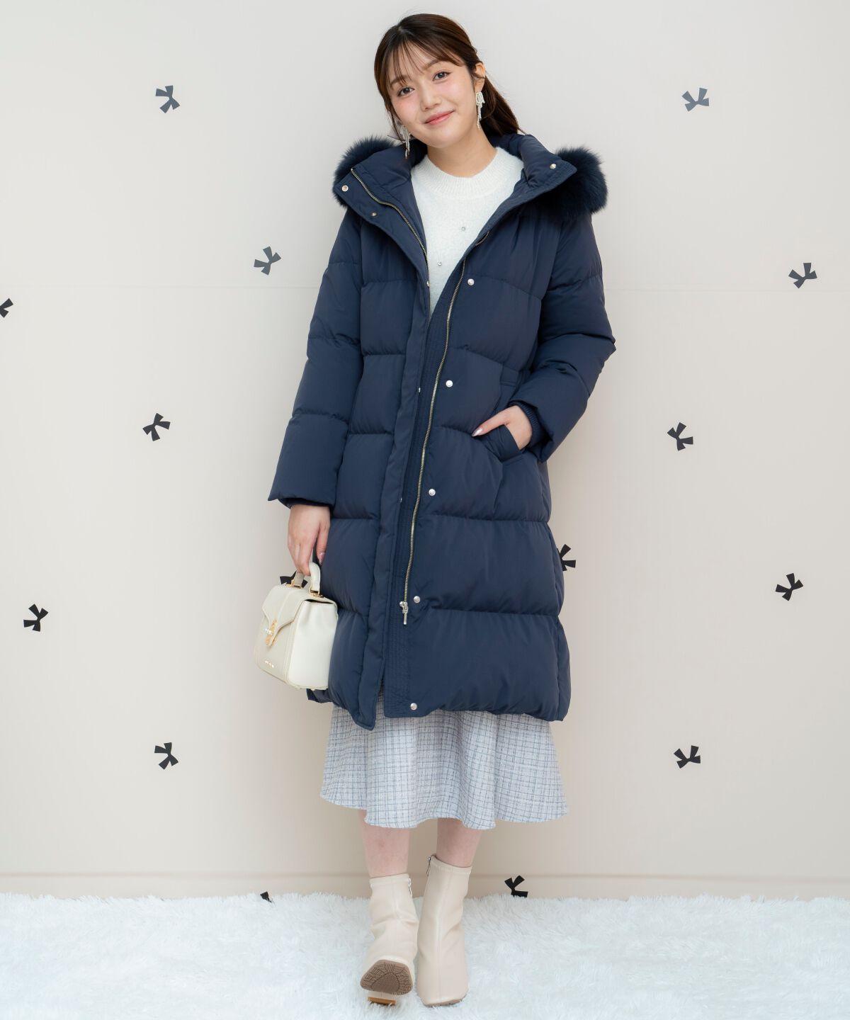 WILLSELECTION「FOXファー付きロングダウン」|ダウン|