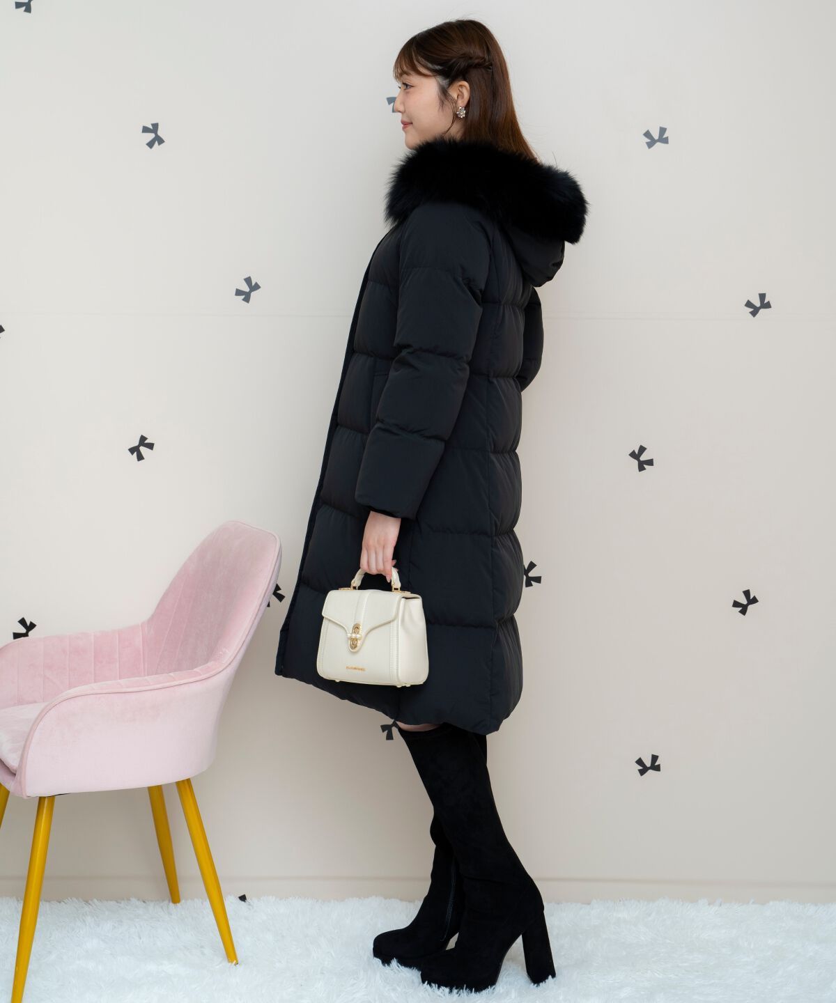 WILLSELECTION「FOXファー付きロングダウン」|ダウン|