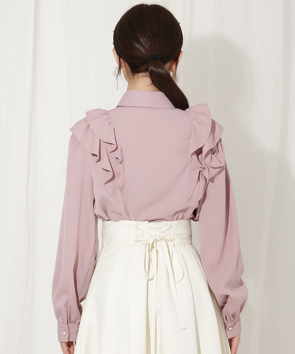 WILLSELECTION「ダブルフリルリボンタイブラウス」|シャツ・ブラウス|