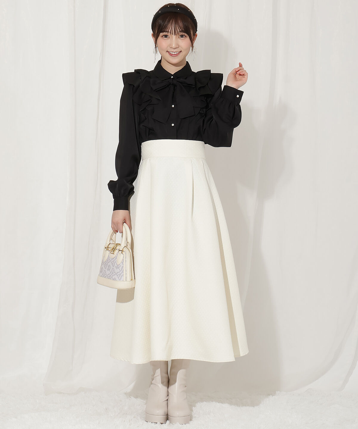 WILLSELECTION「ダブルフリルリボンタイブラウス」|シャツ・ブラウス|