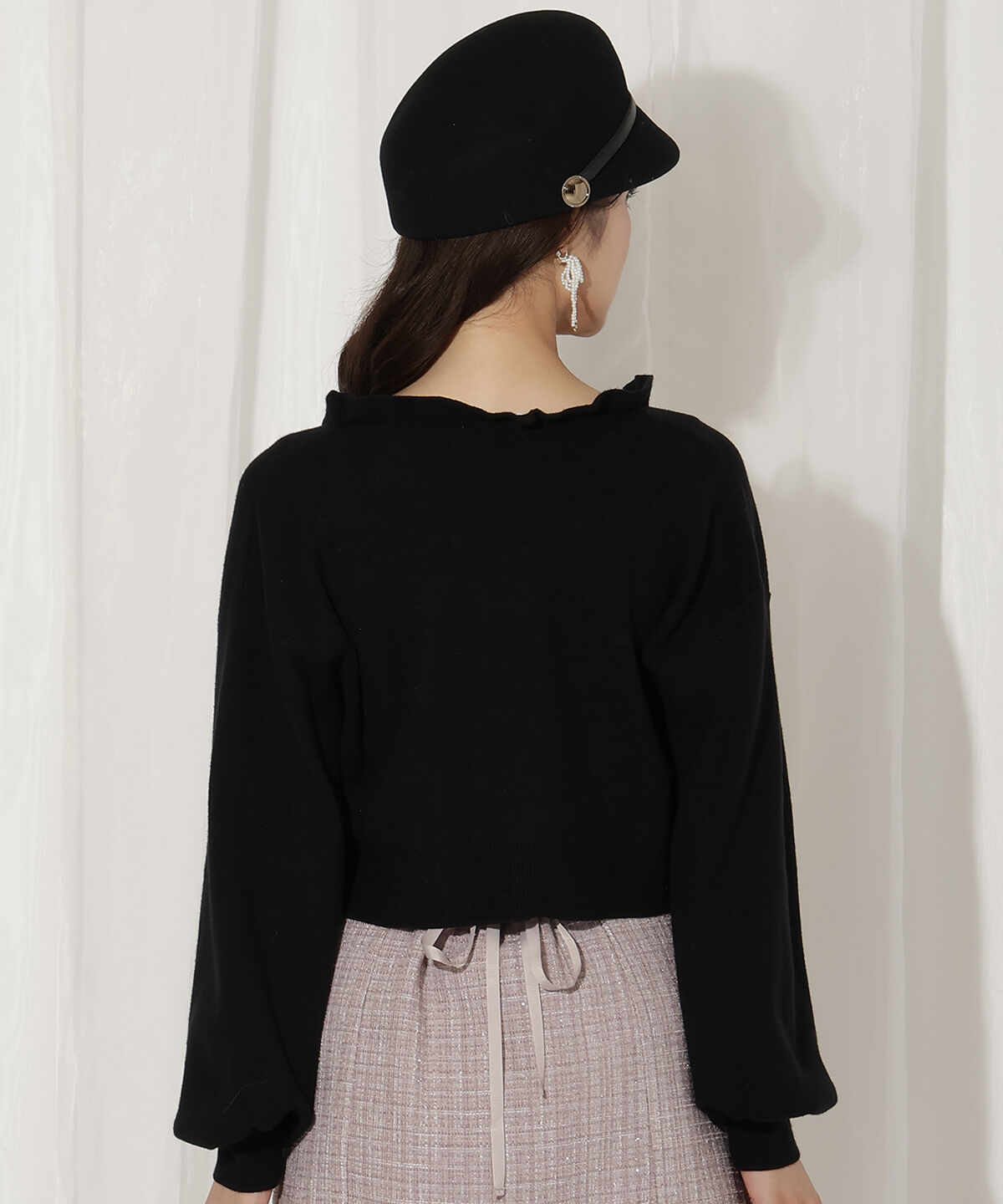 WILLSELECTION「フリルカーディガン&times;リボンキャミセット」|カーディガン|