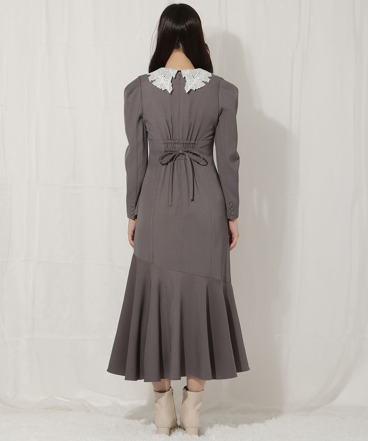 WILLSELECTION「レースカラーマーメイドワンピース」|ワンピース|