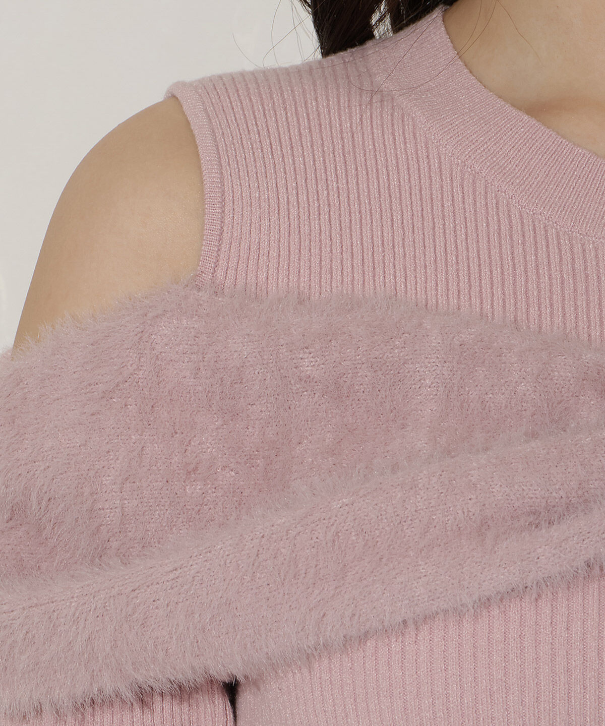 WILLSELECTION「リボンシャギーオフショル」|ニット・セーター|