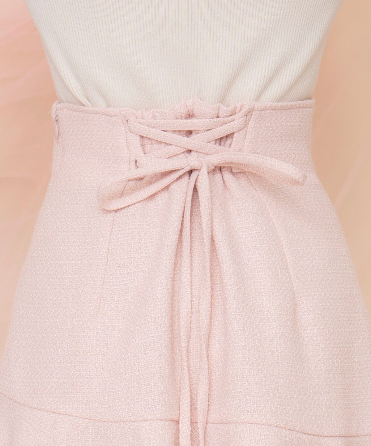 WILLSELECTION「アシメヘムツイードミニスカート」|フレア|