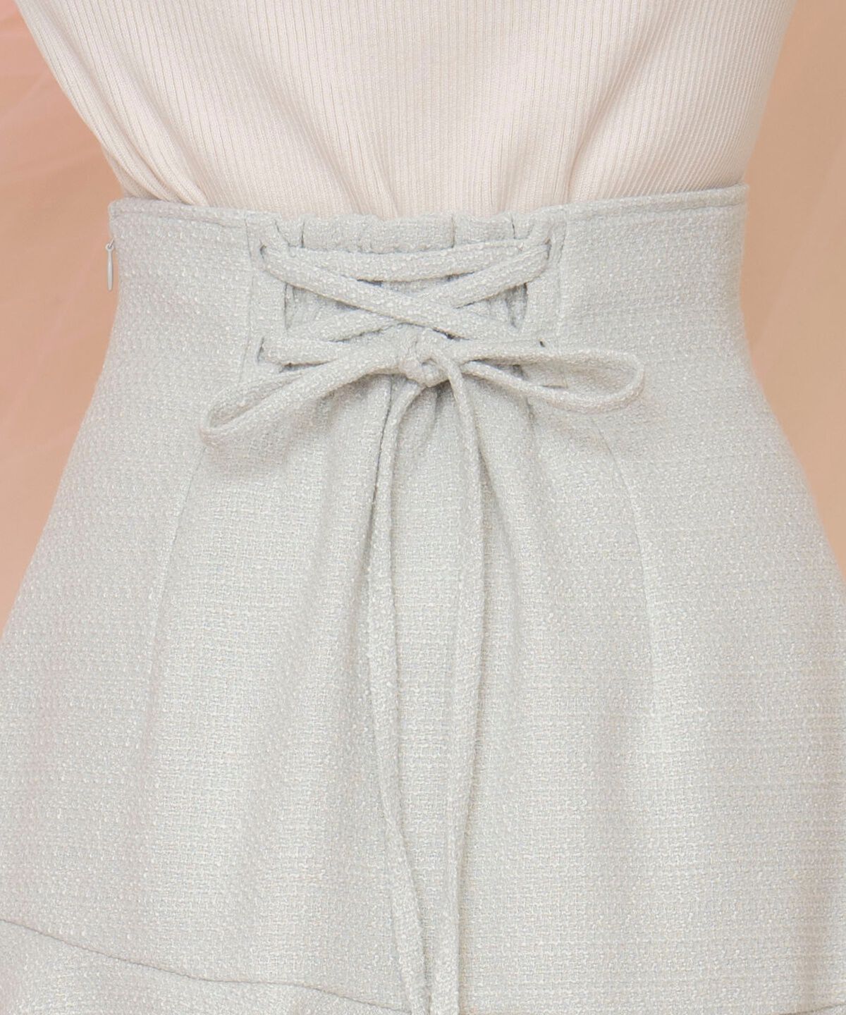 WILLSELECTION「アシメヘムツイードミニスカート」|フレア|