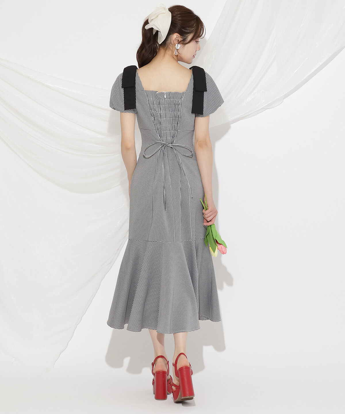 WILLSELECTION「ショルダーリボンマーメイドワンピース」|ワンピース|