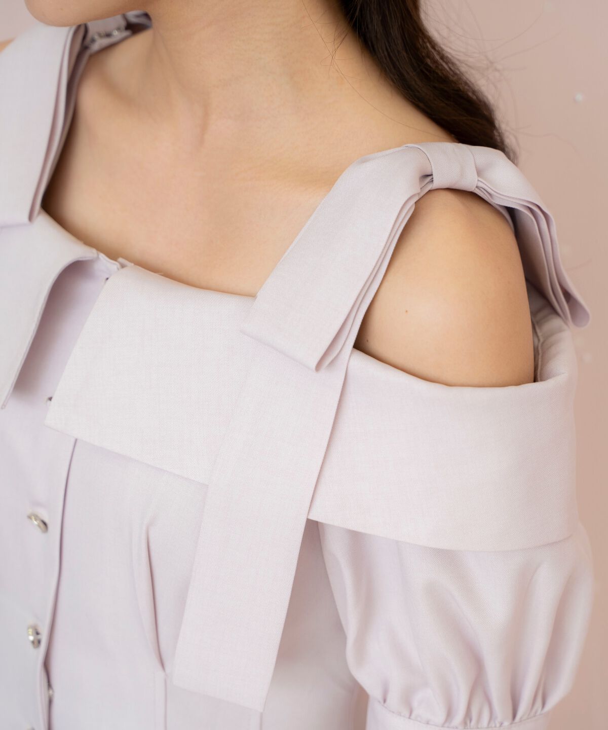 WILLSELECTION「リボンストラップオフショルワンピース」|ワンピース|