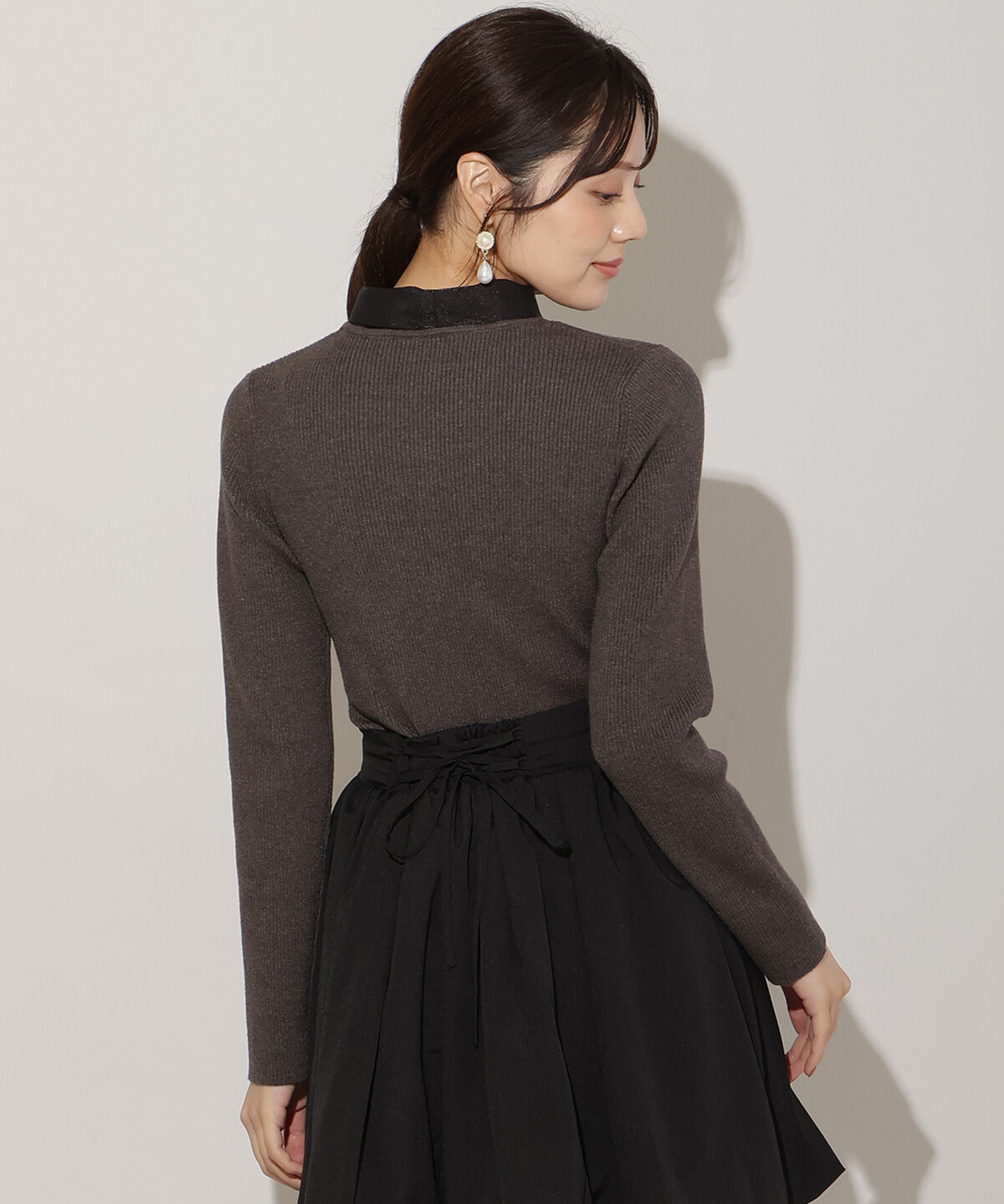 WILLSELECTION「シアーリボンニット」|ニット・セーター|