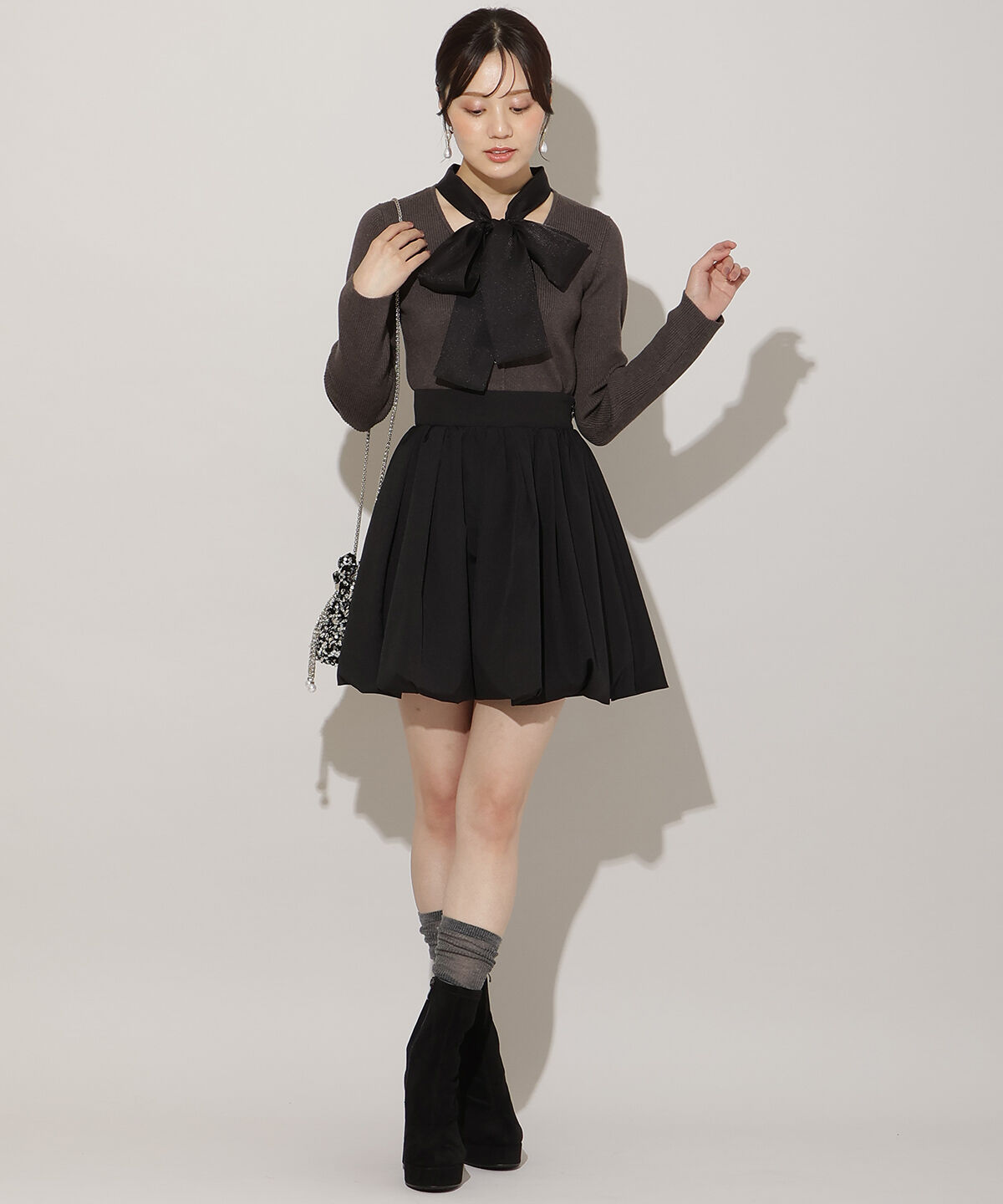 WILLSELECTION「シアーリボンニット」|ニット・セーター|