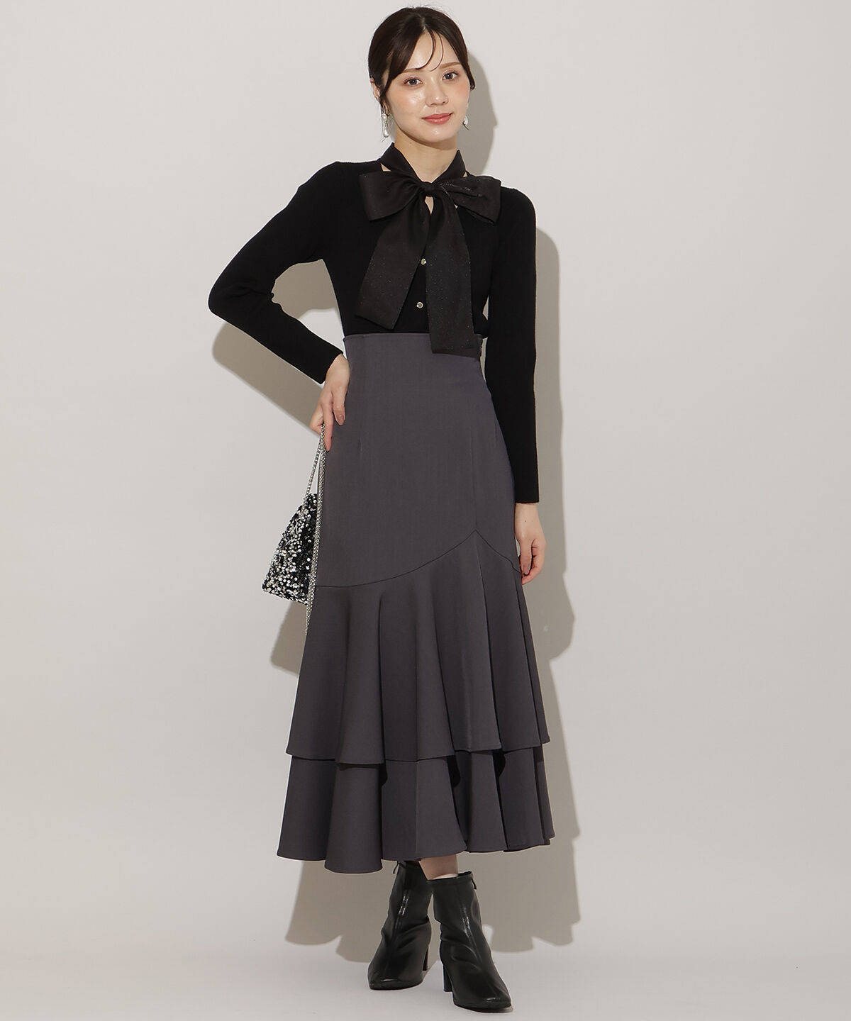 WILLSELECTION「シアーリボンニット」|ニット・セーター|