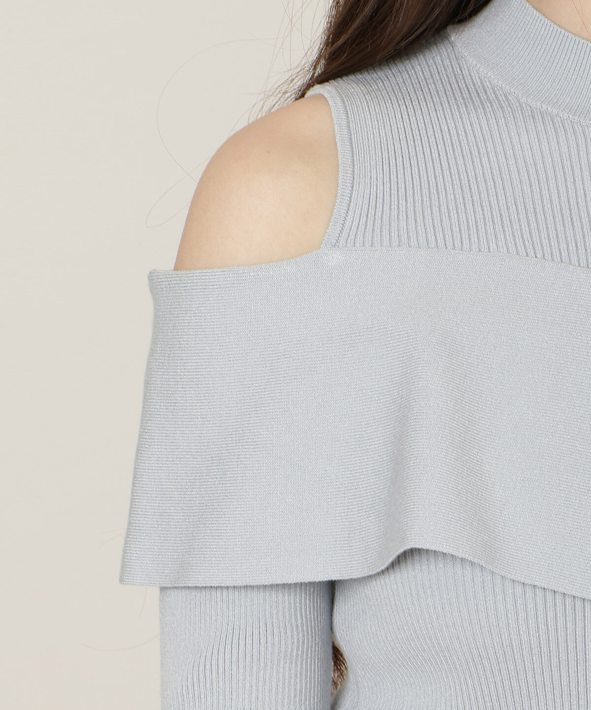 WILLSELECTION「オープンショルダーレイヤードニット」|ニット・セーター|