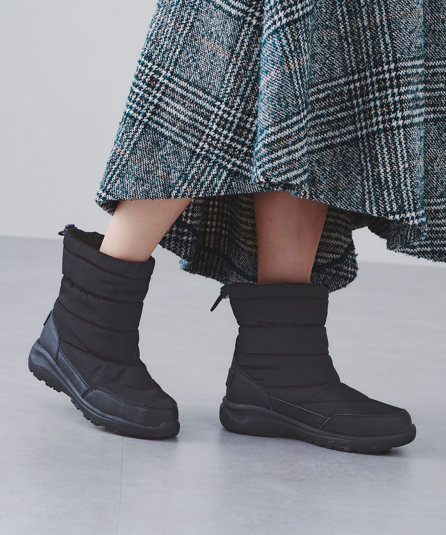 ORiental TRaffic「【 完全 防水 】 キルティング スノーブーツ /OT3401 撥水 雪 レイン」|ショートブーツ|