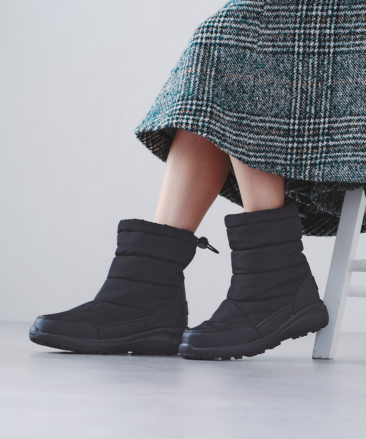 ORiental TRaffic「【 完全 防水 】 キルティング スノーブーツ /OT3401 撥水 雪 レイン」|ショートブーツ|