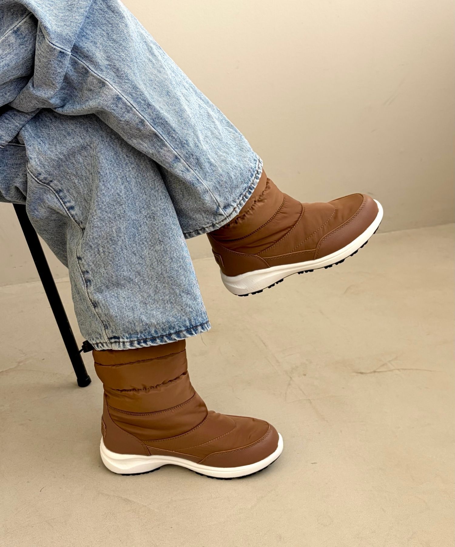 ORiental TRaffic「【 完全 防水 】 キルティング スノーブーツ /OT3401 撥水 雪 レイン」|ショートブーツ|