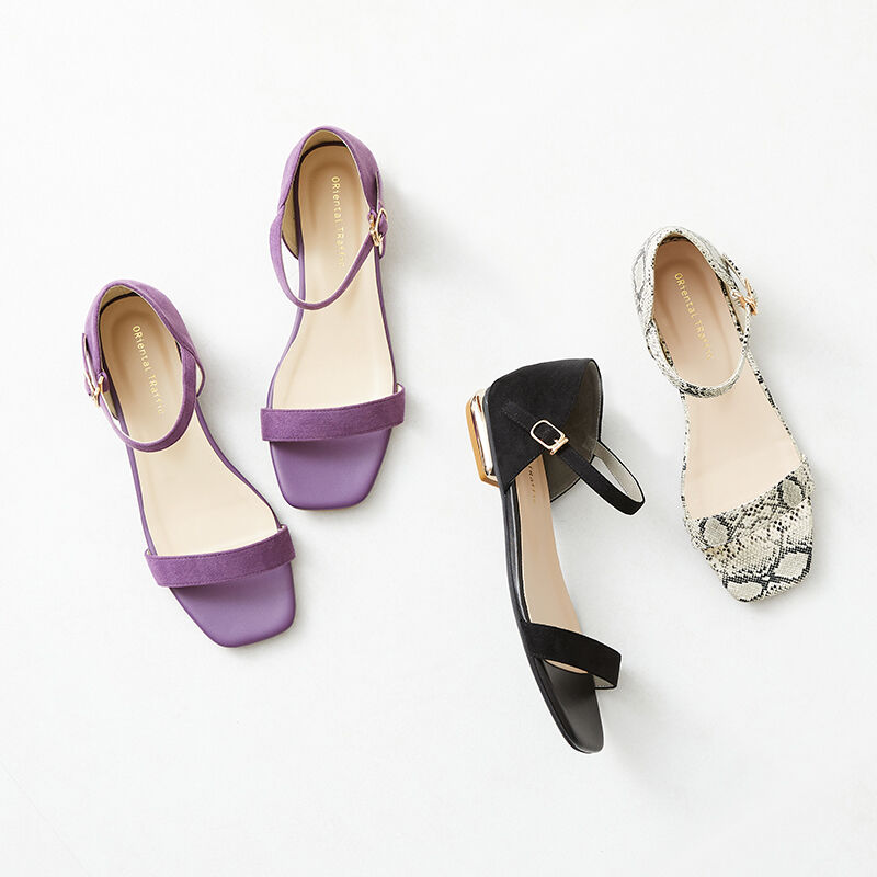 ORiental TRaffic「【アウトレット価格】メタリックヒールフラットサンダル/31204」|サンダル|