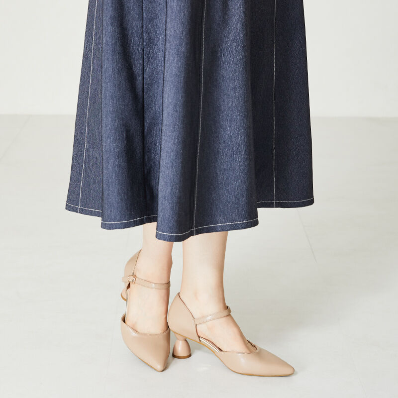 ORiental TRaffic「変形ヒールセパレートパンプス/41123」|パンプス|