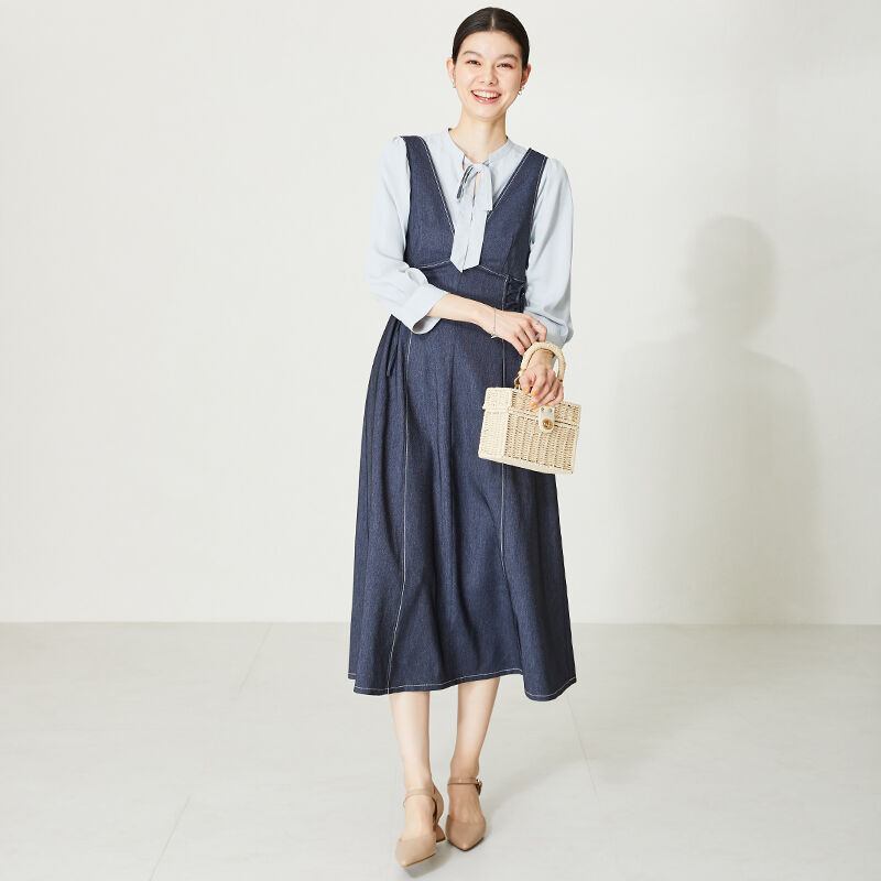 ORiental TRaffic「変形ヒールセパレートパンプス/41123」|パンプス|