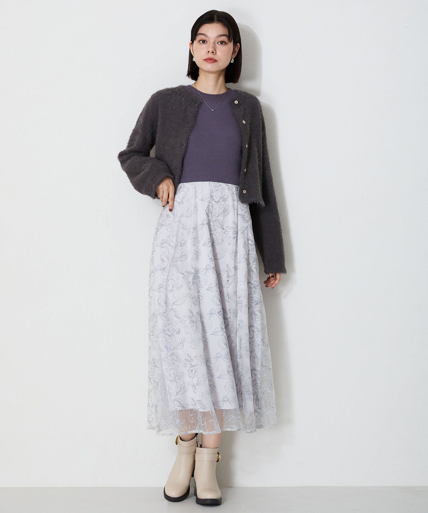 WA Oriental TRaffic「2024秋冬新作バックルデザインタンクソールヒールブーツ/42408」|ショートブーツ|